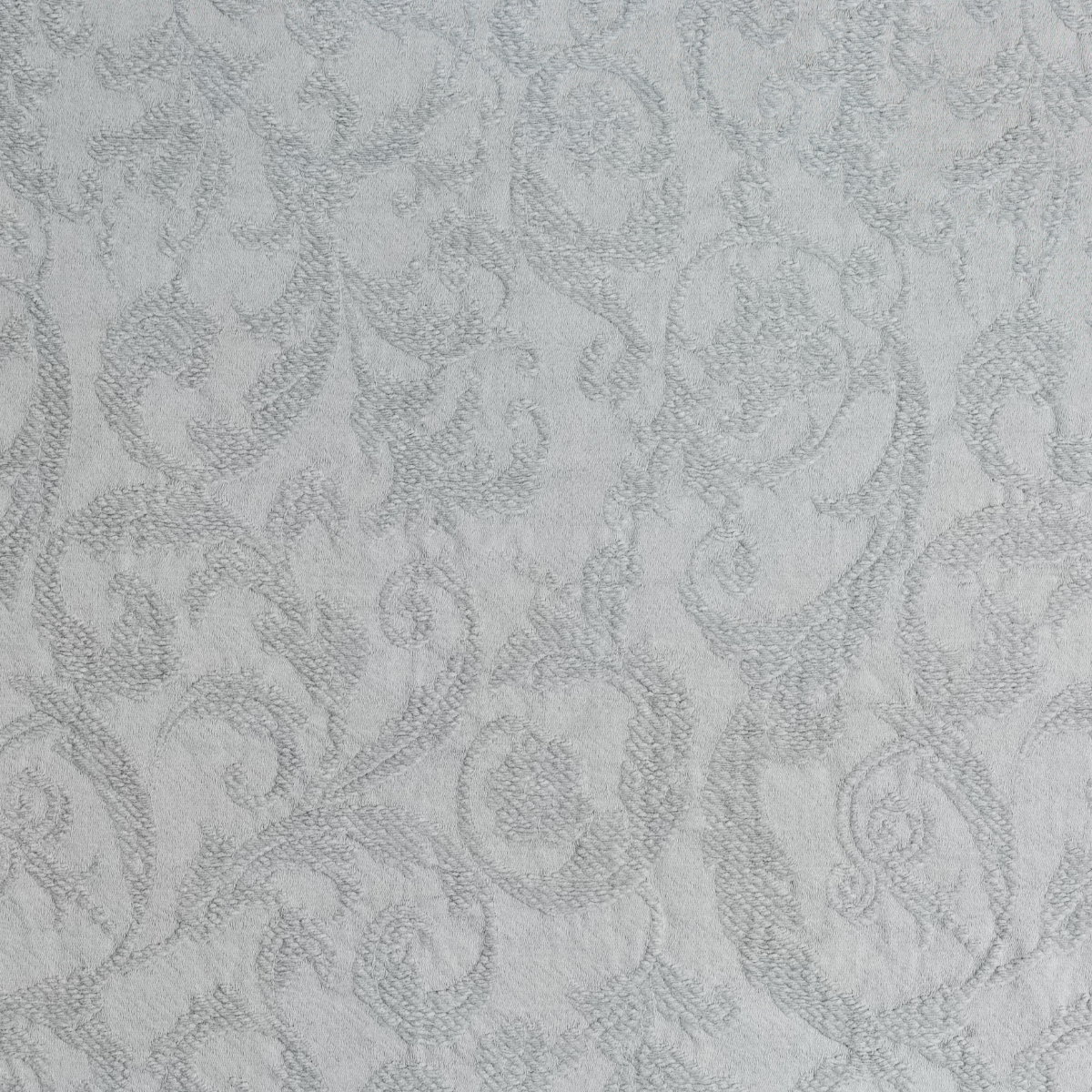 Mineral: A close up of Adele fabric in mineral, a soothing seafoam blue with subtle grey-green undertones.