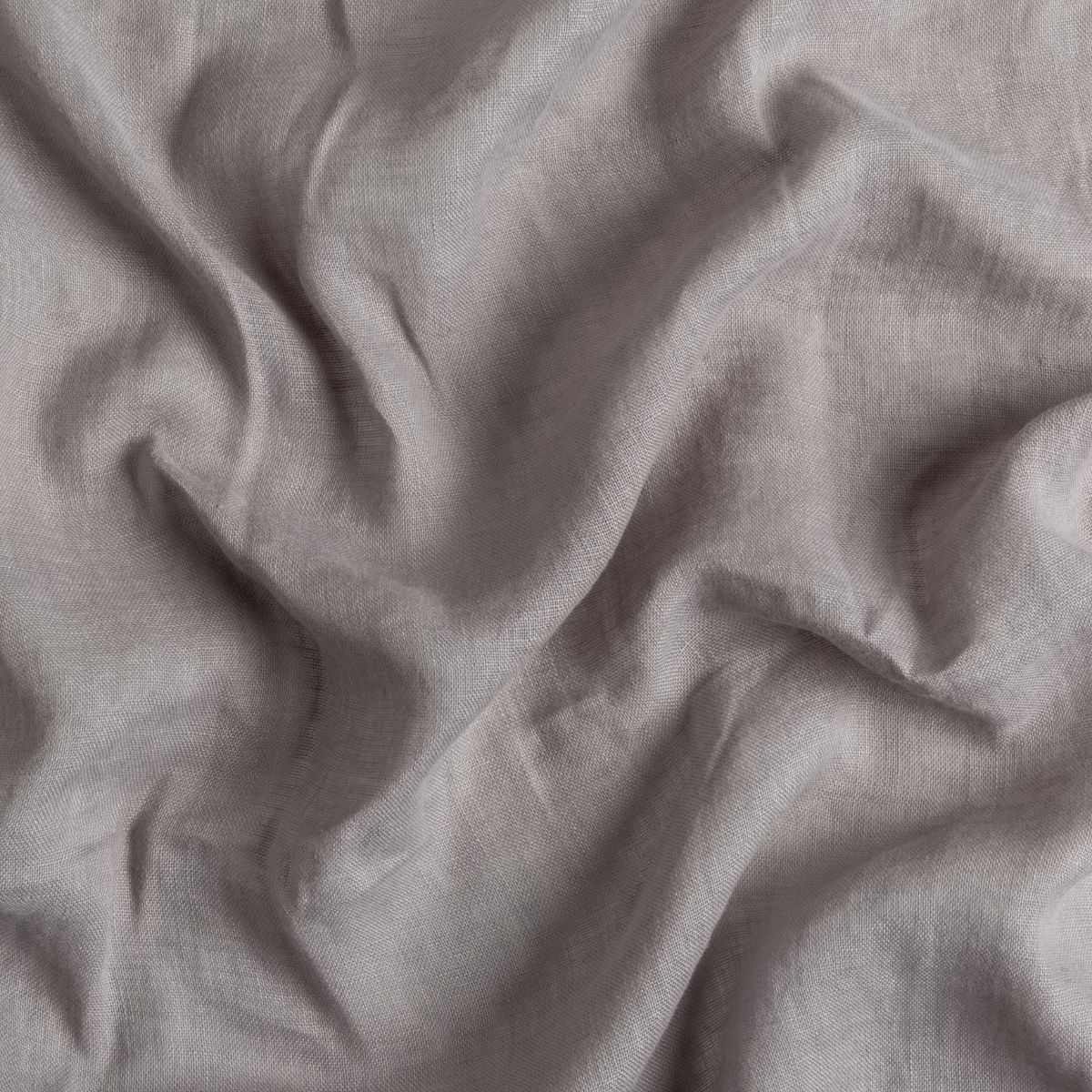 Moonlight: A close up of linen whisper fabric in moonlight, a saturated, cool, mid-dark grey tone.